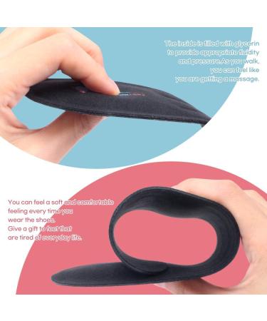 Superior Massaging Gel Shoe Inserts for Ultimate Comfort | Shock Absorbing Insoles for All-Day Foot Relief | Glycerine Filled Inserts for Men & Women | Size 7 US Women's (S Size - Buy Online on GoSupps.com