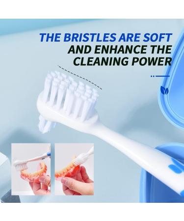 YKelin Denture Cleaning Set denture cleaning case with denture brush pink - Buy Online on GoSupps.com