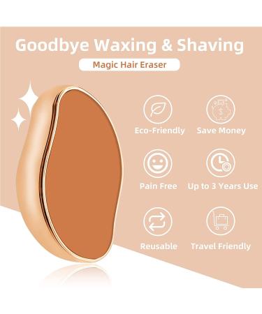Buy Crystal Hair Eraser - Painless Hair Removal for Smooth Skin | Fast & Easy Solution for Arms Legs & Back (Gold - Buy Online on GoSupps.com