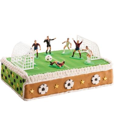 Dekora Football Cake Toppers Birthday Cake Decoration Football and Sport Themed Cake 7 Figures 2 Goals and 1 Ball - Buy Online on GoSupps.com