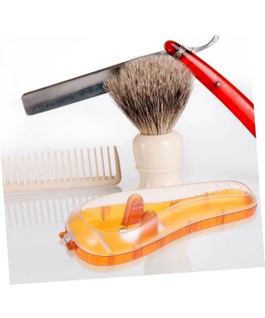 2 Series Box Razor Storage Set - Universal Travel Razor Case & Cover | Safe & Portable Razor Organizer (16.5x6x3.5cm) - Orange & Blue - Buy Online on GoSupps.com