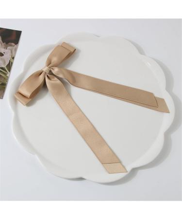 AJOIDR Ribbon Elegant 2000s Style Side Clip Hair Clip Sweet Girls Fairy Style Long Bowknot Balletcore Wine Red - Buy Online on GoSupps.com