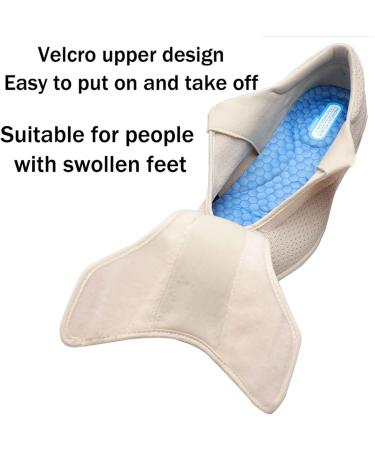 DZKJ Unisex Diabetic Shoes - Extra Wide Width Sandals for Edema, Plantar Fasciitis, Bunions - Size 42 Darkgrey - Buy Online on GoSupps.com