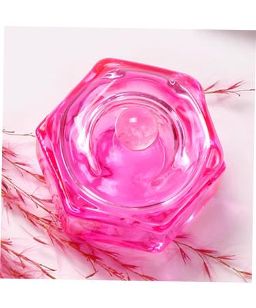 FRCOLOR 6 Pcs Drill Bits for Nails Nail Cleaner Acrylic Liquid Holder Dappen Dish Novelty Toilet Paper Cuticle Bit for Nail Drill Monomer Dish with Lid Glass Pink With Cover Nail Supplies 4.3x4.3cmx3pcs Pinkx3pcs - Buy Online on GoSupps.com
