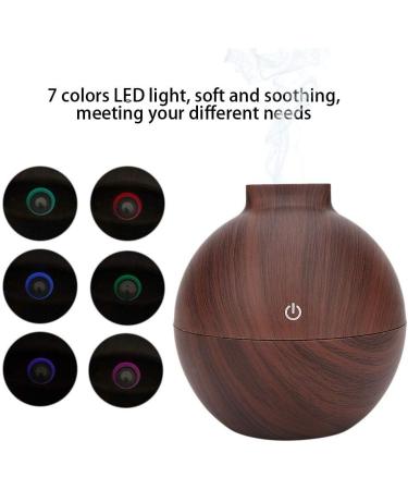 130ML Essential Oil Diffuser Cool Mist Aromatherapy Vaporizer Fragrant Humidifier with 7 LED Light Colors Automatic Power Off Aromatherapy Diffuser for Home Bedroom Living Room YOG - Buy Online on GoSupps.com