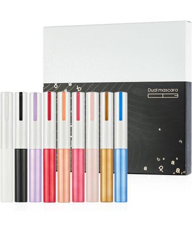 Waterproof 4D Colored Mascara 9 Colors Pack Mascara Set for Eyelash Charming Making Up Long-Lasting Mascara for Women Eye Makeup Dtt - Buy Online on GoSupps.com