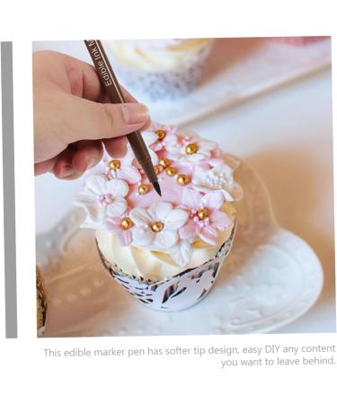 WATIIFUFU 6pcs Cake Boxes Decor Biscuits Edible Marker Cake Coloring Edible Pens Food Coloring Markers Plastic - Buy Online on GoSupps.com