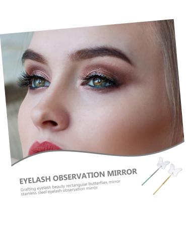 Beavorty 6 Pcs Handheld Eyelash Inspection Mirrors - Stainless Steel Makeup Tool for Eyelash Extensions & Beauty Essentials - Buy Online on GoSupps.com