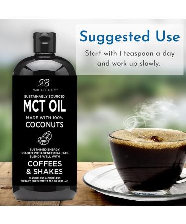 Premium Non-GMO Coconut MCT Oil - 31.6oz | Keto, Paleo, Gluten-Free, Vegan | 32 Fl Oz - Buy Online on GoSupps.com
