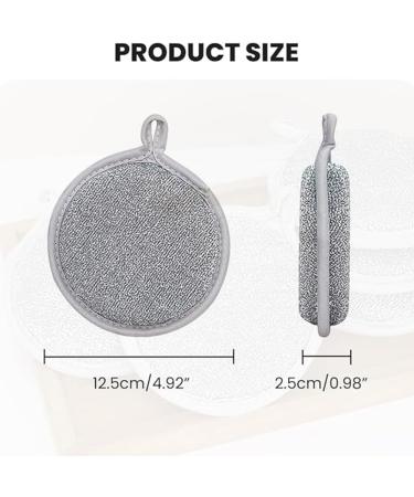 Probablei Multipurpose Wire Miracle Cleaning Cloths Stainless Steel Scrubbing Cloth Multipurpose Dishwashing Rags Wet and Dry (5PC 12 * 2.5cm) 5pc 12*2.5cm - Buy Online on GoSupps.com