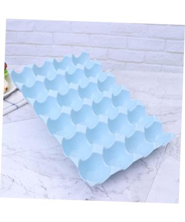 LABRIMP Box Egg Container Food Storage Organizer Recyclable Egg Bins Egg Tray Egg Holder Egg Rack Household Blue 29*19CM - Buy Online on GoSupps.com