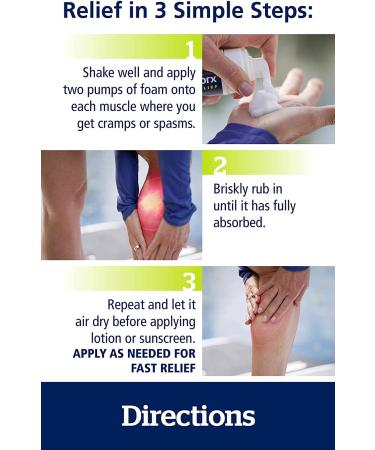 Theraworx Relief Muscle Cramp & Spasm Foam - Fast-Acting Leg & Foot Relief - 17.1 oz - 1 Count - Buy Online on GoSupps.com