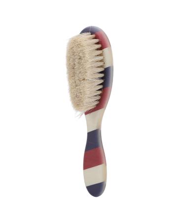 Men's Beard Styling Brush Comfortable Handle Men's Beard Brush Striped Handle Soft for Home