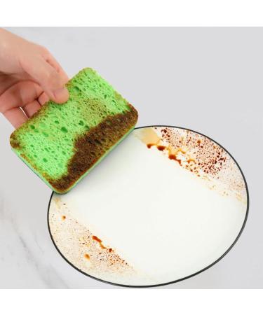 Non-Scratch Dish Sponge Dual-Sided Kitchen Sponges for Dishes Long Lasting Dishwashing Household Cleaning Sponges Home Scrub Sponge - Buy Online on GoSupps.com
