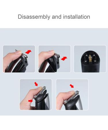 Yagosodee 5- in- 1 Mens Cordless Hair Clippers Kit Nose Trimmer Beard Hair Shaver Body Grooming Kit - Buy Online on GoSupps.com