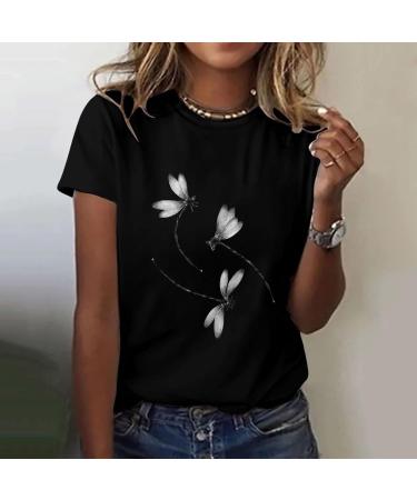 Shop Women's Summer V/O Cutout T-Shirts | Stylish Basic Short Sleeve Tees in Blue & Black - Plus Sizes Available - Buy Online on GoSupps.com