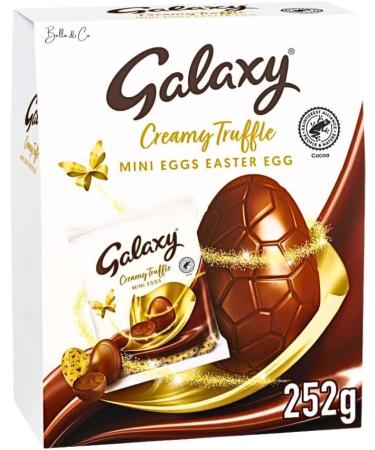 Extra Large Galaxy Milk Chocolate Creamy Truffle Minis Easter Egg | Galaxy Flavour Delicious Special For Easter Tasty And Twisty Treat Gift | Easter Gifts | Chocolate Gifts For Women Men Kids | 252g - Buy Online on GoSupps.com