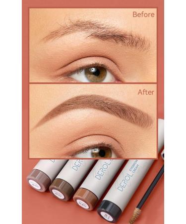 Tinted Brow Gel Brow Wax Vegan Waterproof Brow Wax (Dark gray brown) - Buy Online on GoSupps.com