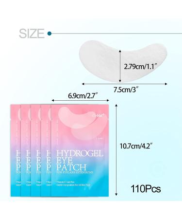 C. ARTIST 100% Natural Under Eye Gel Pads - 110 Pairs | Collagen & Aloe Vera Hydrogel Eye Patches for Eyelash Extensions - Buy Online on GoSupps.com