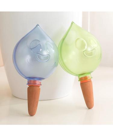 Pot de fleurs auto-arrosant d cor visage souriant mignon s rie d'irrigation goutte goutte boule d'irrigation automatique ampoules auto-syst me en plastique appareil d'eau de fleur vert - Buy Online on GoSupps.com