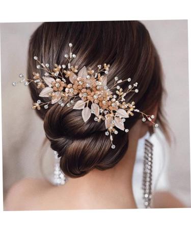 Bride Wedding Hair Comb Bridal Hair Accessories for Women Flower Rhinestone Headpiece Bridal Pearl Hair Accessories for Girls Silver Hair Accessories - Buy Online on GoSupps.com