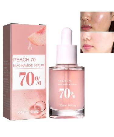KOAHDE 70% Niacinamide Serum Anti-Aging Face Serum with Peach Extract Brightening Hydrating Face Glow Serum Face Moisturiser Anti-Aging Face Serum Peach Essence 70% Niacinamide Serum 30ML