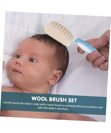 iBasenice 4 Pcs Baby Brush Set & Scalp Scrubber - Toddler & Infant Hair Care Kit | Silicone Hair Shampoo Brush & Comb for Children - Blue x2pcs 14x5cm - Buy Online on GoSupps.com