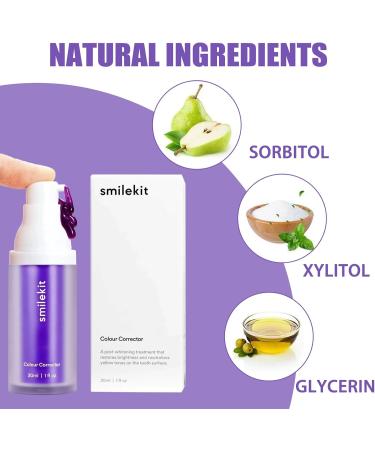 Hi Smile Purple Toothpaste & Color Corrector Serum Whitening Toothpaste for a Glowing Smile | 2PCS - Buy Online on GoSupps.com