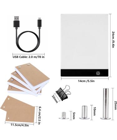 Flip Book Kit with Light Pad - A5 LED Board & 320 Sheets for Drawing, Tracing, Sketching - Flip Books Paper with Holes & Binding Screws - Buy Online on GoSupps.com