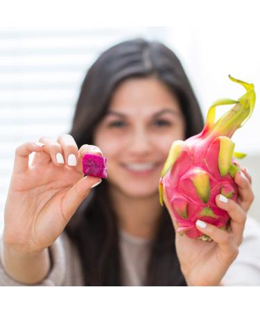 Pitaya Foods Natural Dragon Fruit Cubes - Pre-Packaged Frozen Fruit with Fiber, Magnesium, Iron & Vitamin C - 100% Fruit, Non-GMO, No Added Sugar or Preservatives - 12 oz 8-Pack - Buy Online on GoSupps.com