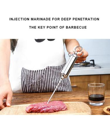 YIWENG Meat Marinade Injector | 304 Stainless Steel | 3 Needles | BBQ & Grill Seasoning Tool | Perfect for Turkey Cooking & Spice Accessories - Buy Online on GoSupps.com
