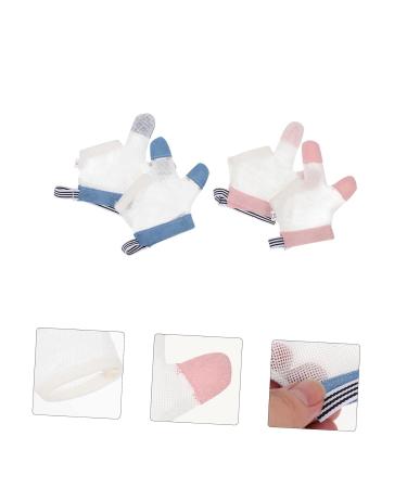 Ibasenice Children's Thumb Sucking Prevention Gloves - 10 Pairs of Ring-Boring Faustlings Soft Thumb Covers for Kids - Buy Online on GoSupps.com