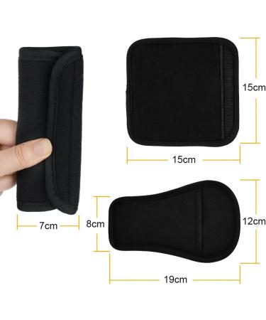 3Pcs AOMIG Baby Shoulder Strap & Crotch Cover Set for Car Seats - Soft Seat Belt Cushion Pad for Pushchair, Stroller & Universal Harness - Buy Online on GoSupps.com