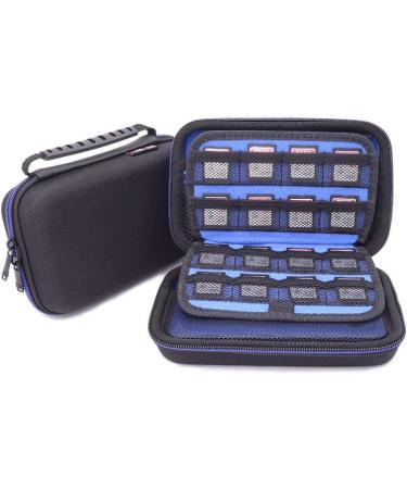 EVA Hard Diabetic Supplies Travel Case - Blue Organizer for Testing Kit, Glucose Meter, Insulin Syringes & More - Buy Online on GoSupps.com