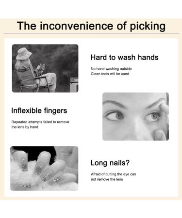 Buy Homfanseec Contact Lenses & Silicone Applicator - Easy Insertion & Removal Tool - Buy Online on GoSupps.com