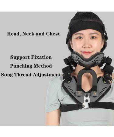 SFKLYU Cervical Rehabilitation Brace - Adjustable Head Neck Chest Orthosis | Breathable & Supportive Design for Decompression - Buy Online on GoSupps.com