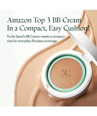 PURITO SEOUL Wonder Releaf Centella BB Cushion #13 Neutral Ivory - Long Lasting Foundation Flawless Coverage | Korean K-Beauty Makeup 15g - Buy Online on GoSupps.com