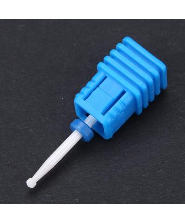 Ceramic Nail Drill Bit Set for Manicure & Pedicure | Cylinder Shape Grinding Head with Display Base - White 02 - Buy Online on GoSupps.com