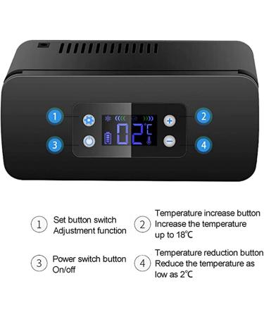 Mini Fridge Insulin Cooler Built in Rechargeable Lithium Battery Suitable for Insulin Serum Eye Drops Storage Travel Airplane 220V-Battery*1 Battery*1 220v - Buy Online on GoSupps.com