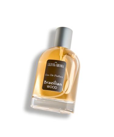 Liliya's Aroma Brazilian Wood Eau de Parfum for Men Tropical Woody Scent Oriental Fragrance with Sandalwood 3.3 Fl Oz (Brazilian Wood) 3.3 Fl Oz (Pack of 1) Brazilian Wood