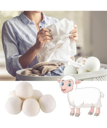 Natural Wool Dryer Balls - 6 Eco-Friendly Felt Balls for Tumble Dryers | Reduce Drying Time & Softens Clothes - Buy Online on GoSupps.com