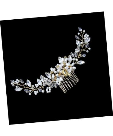 FRCOLOR Bridal Comb the Maid of Honour Bridesmaid Comb Rhinestone Headpiece Pearl Hairpin Tiara Wedding Headpiece Women Hairpin European and American Headpiece Accessories - Buy Online on GoSupps.com