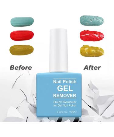 Gel Nail Polish Remover - Safe & Easy Quick Gel Polish Remover For UV Plastic Acrylic Natural Nails etc 2-3 Min Time-Saving And Hassle-Free Non-Irritating Gel Remover Nail Varnish Remover - Buy Online on GoSupps.com
