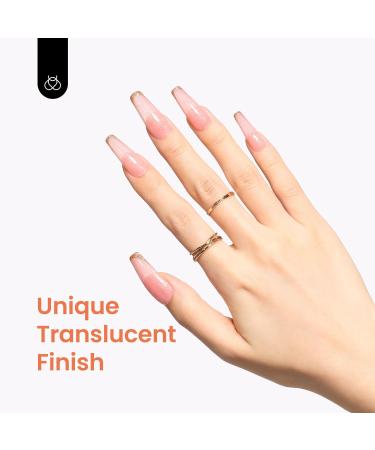 Beetles Nude Pink Glitter Gel Nail Polish 15ml - Delicate Ballet Gel Polish | Soak Off UV Led Light | Nail Art DIY Salon Home Manicure | Gift for Girl Women - Buy Online on GoSupps.com