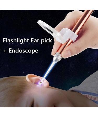 LED Flashlight Earpick Ear Cleaner Endoscope with Magnifier - Ear Wax Removal Tool - Buy Online on GoSupps.com