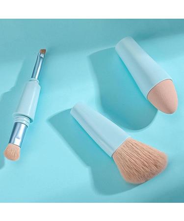 Brushes for Makeup - Retractable Dual Ended Concealer Brush - Precision Makeup Sponge for Powder Eyeshadow Portable Cosmetics Tools for Daily Life Tmay Blue - Buy Online on GoSupps.com