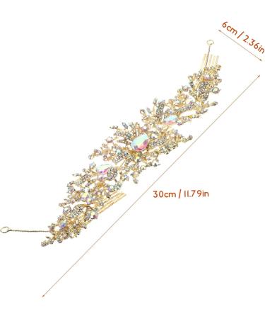 Ipetboom Decorative Rhinestone Hairpin Rhinestone Hair Comb Wedding Hair Accessories Rhinestone Hair Pin Hair Clip Tiara Hair Accessories for Girls Hair Piece Bride Modeling Zinc Alloy - Buy Online on GoSupps.com