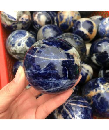 Natural Crystal Rough Crystal 1pcs Natural Blue-Veins Stone Round Ball Can be Used for Natural Stones Household - Buy Online on GoSupps.com