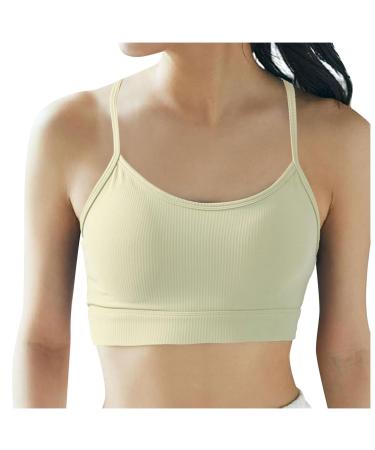 Sports bras for women sleeveless top women black U-section ribbed versatile pointed casual sleeveless stretchy underhirt sexy y2k basic tank top summer short tops s mint green