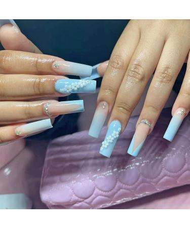 3D Flower Nail Charms - 6 Color Rhinestones & Caviar Beads for DIY Nail Art | Manicure Decor - Buy Online on GoSupps.com